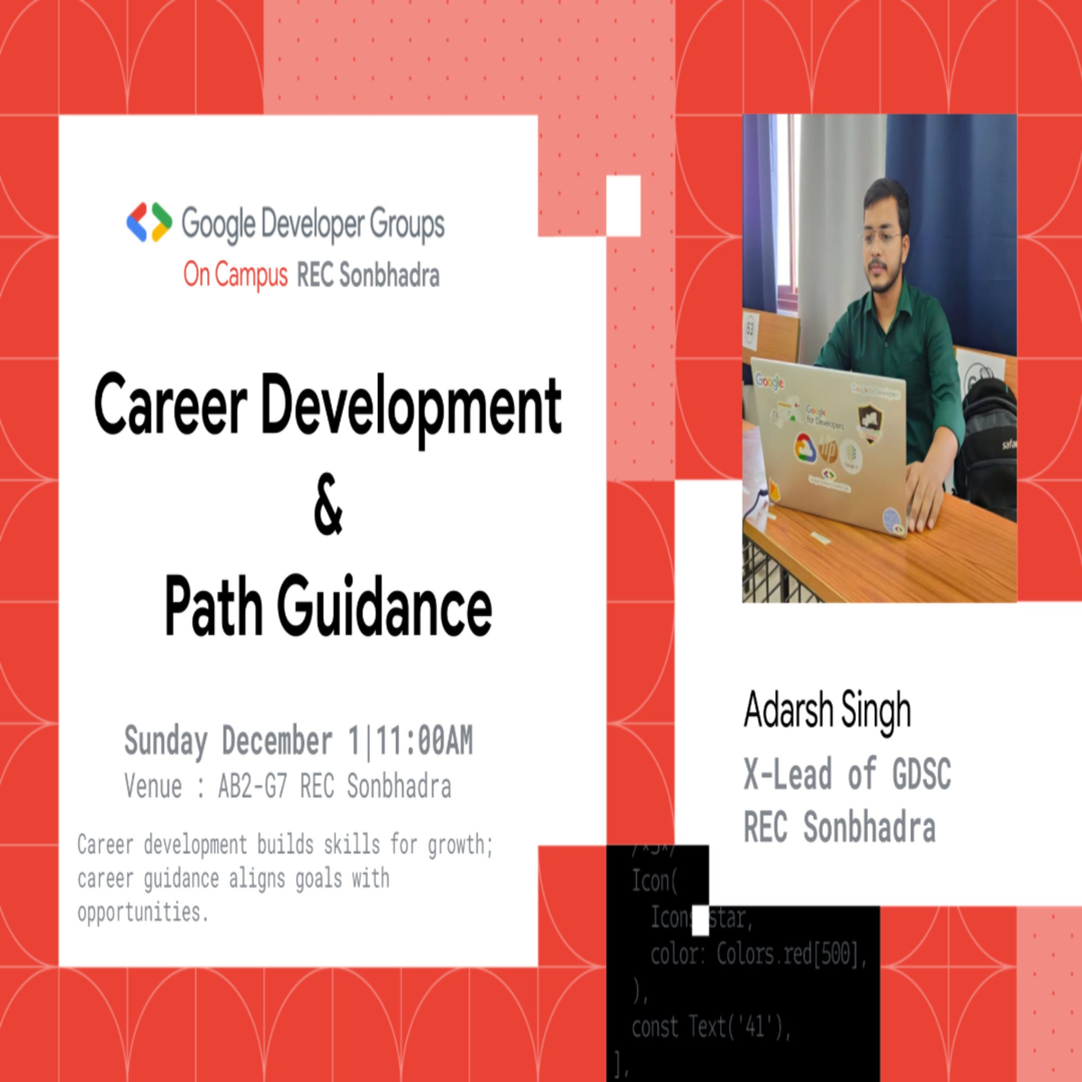 See Career Development & Path Guidance at Google Developer Groups GDG ...