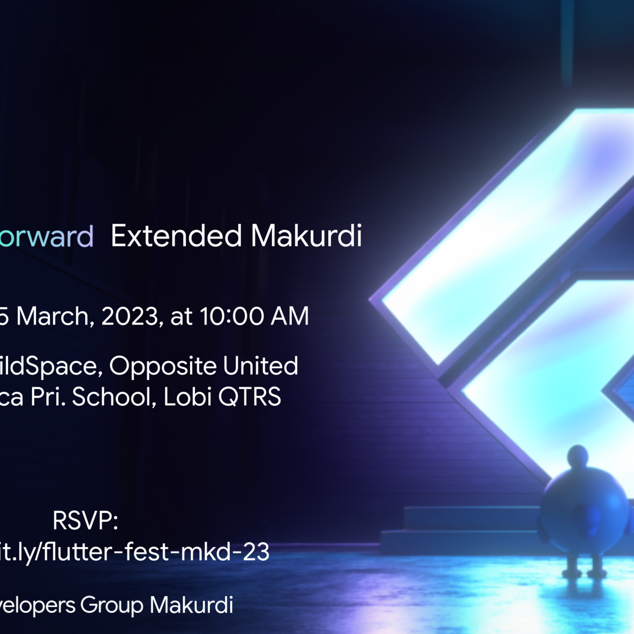 See Flutter Forward Extended Party at Google Developer Groups GDG Makurdi