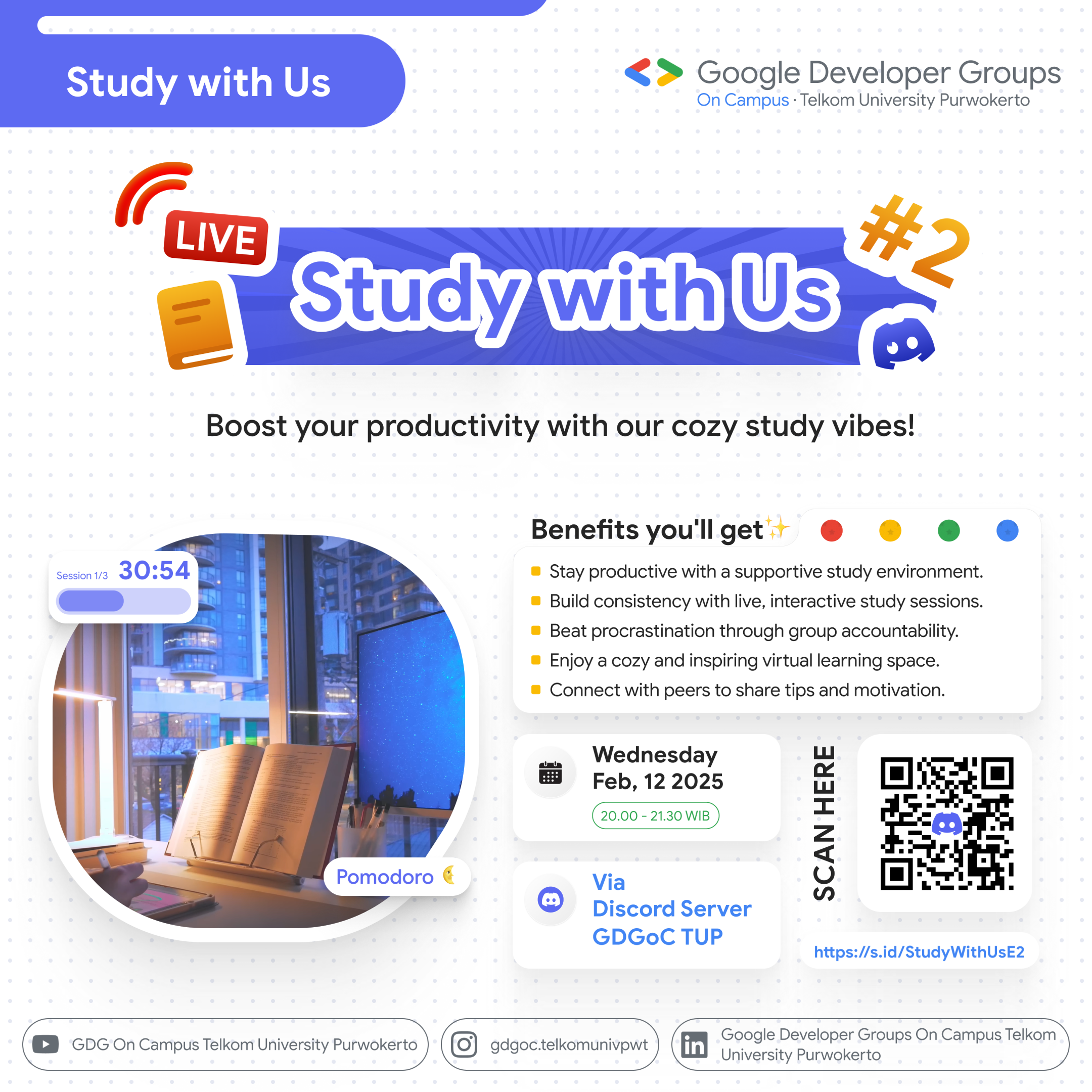 See Study With Us #2 at Google Developer Groups GDG on Campus Telkom ...