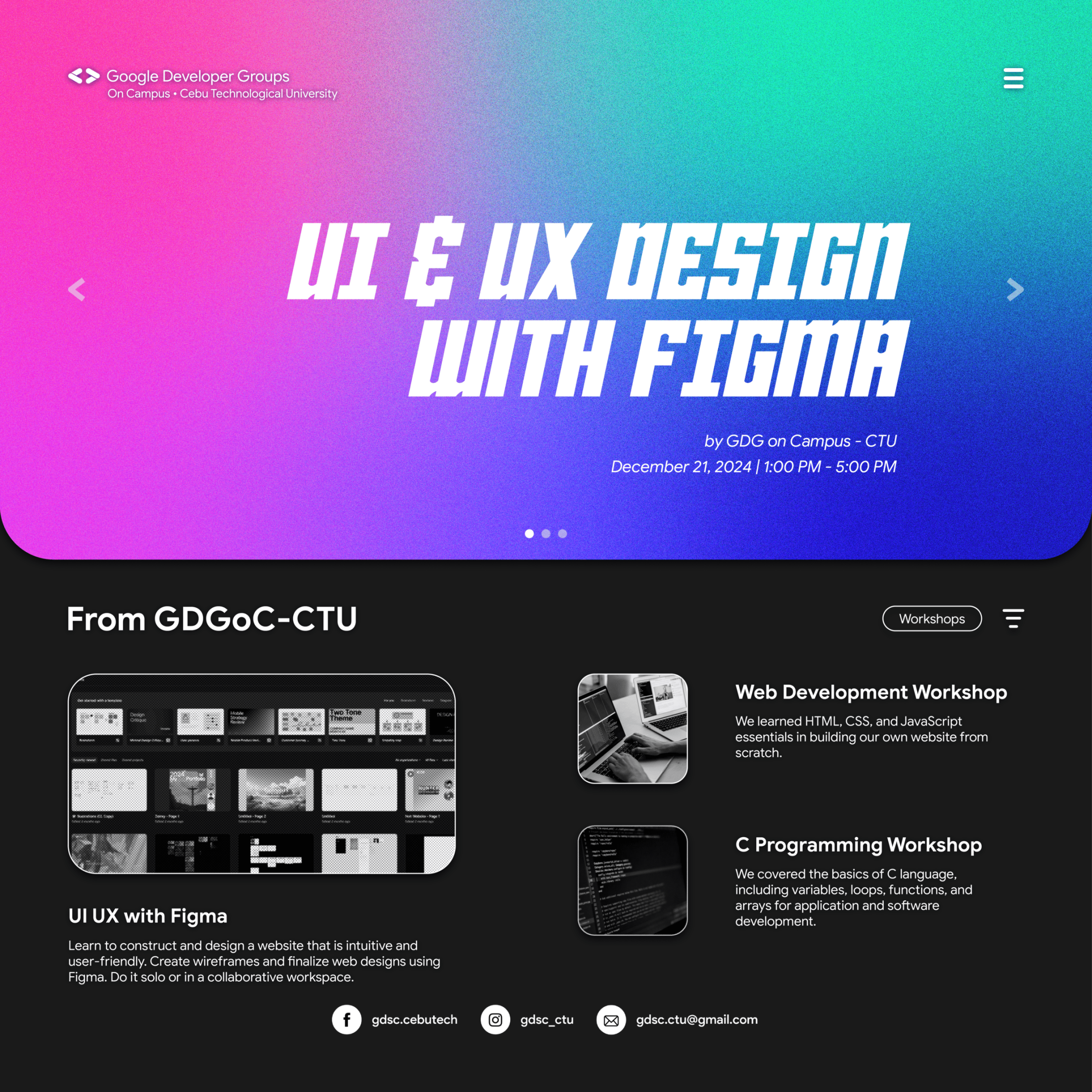See UI & UX Design with Figma at Google Developer Groups GDG on Campus ...