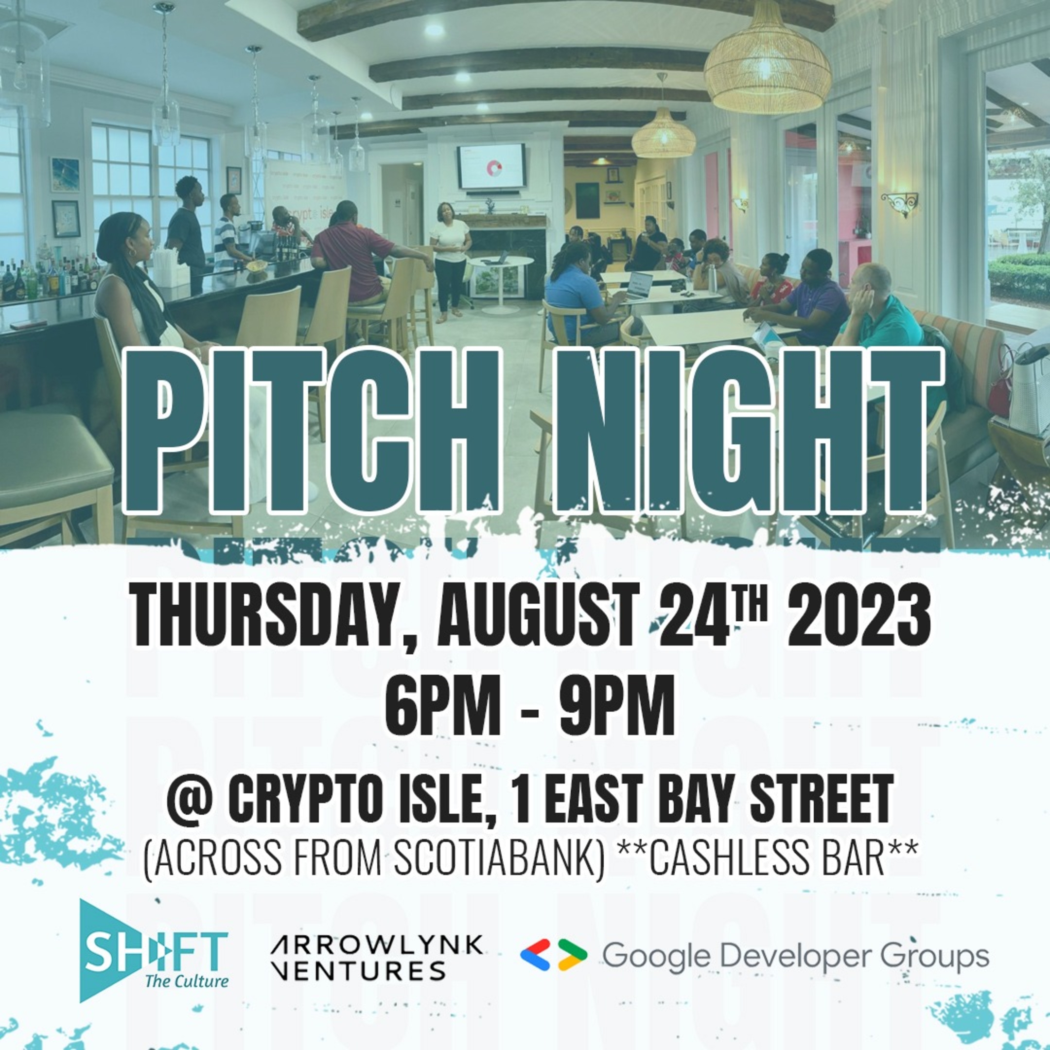 See Pitch Night at Google Developer Groups GDG Nassau