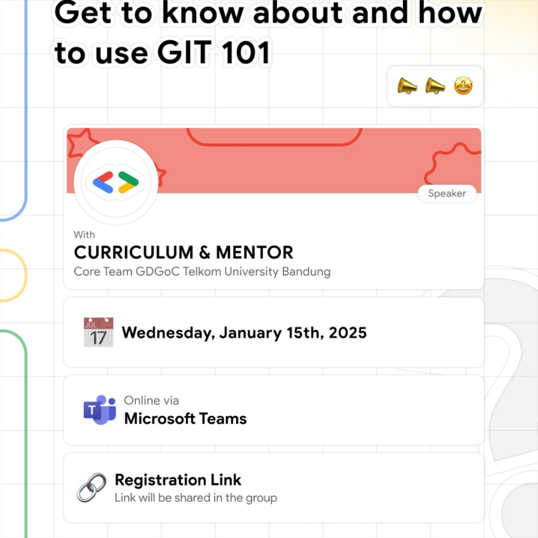 See Study Group #2: GIT 101 at Google Developer Groups GDG on Campus ...