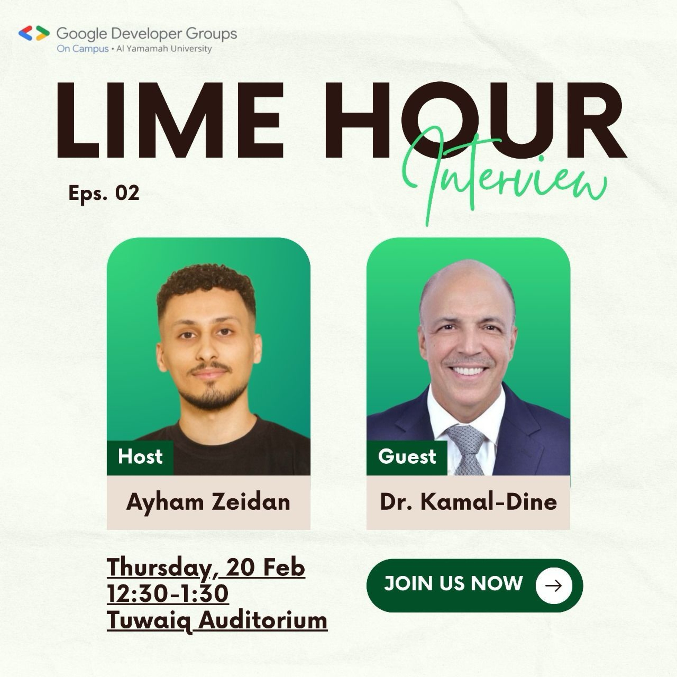 See Lime Hour Eps.02 at Google Developer Groups GDG on Campus Al ...
