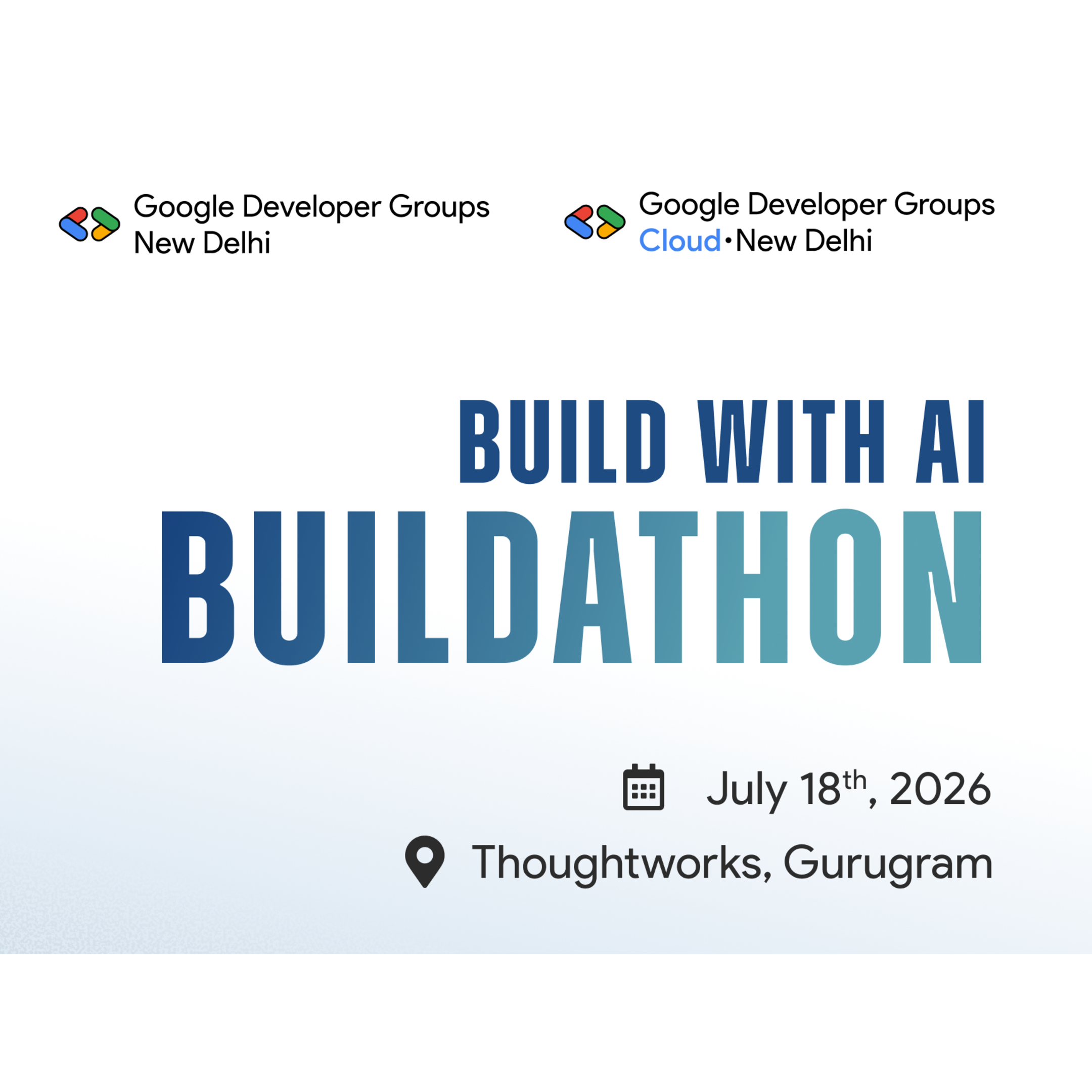 See Build With AI - Buildathon at Google Developer Groups GDG Cloud New ...
