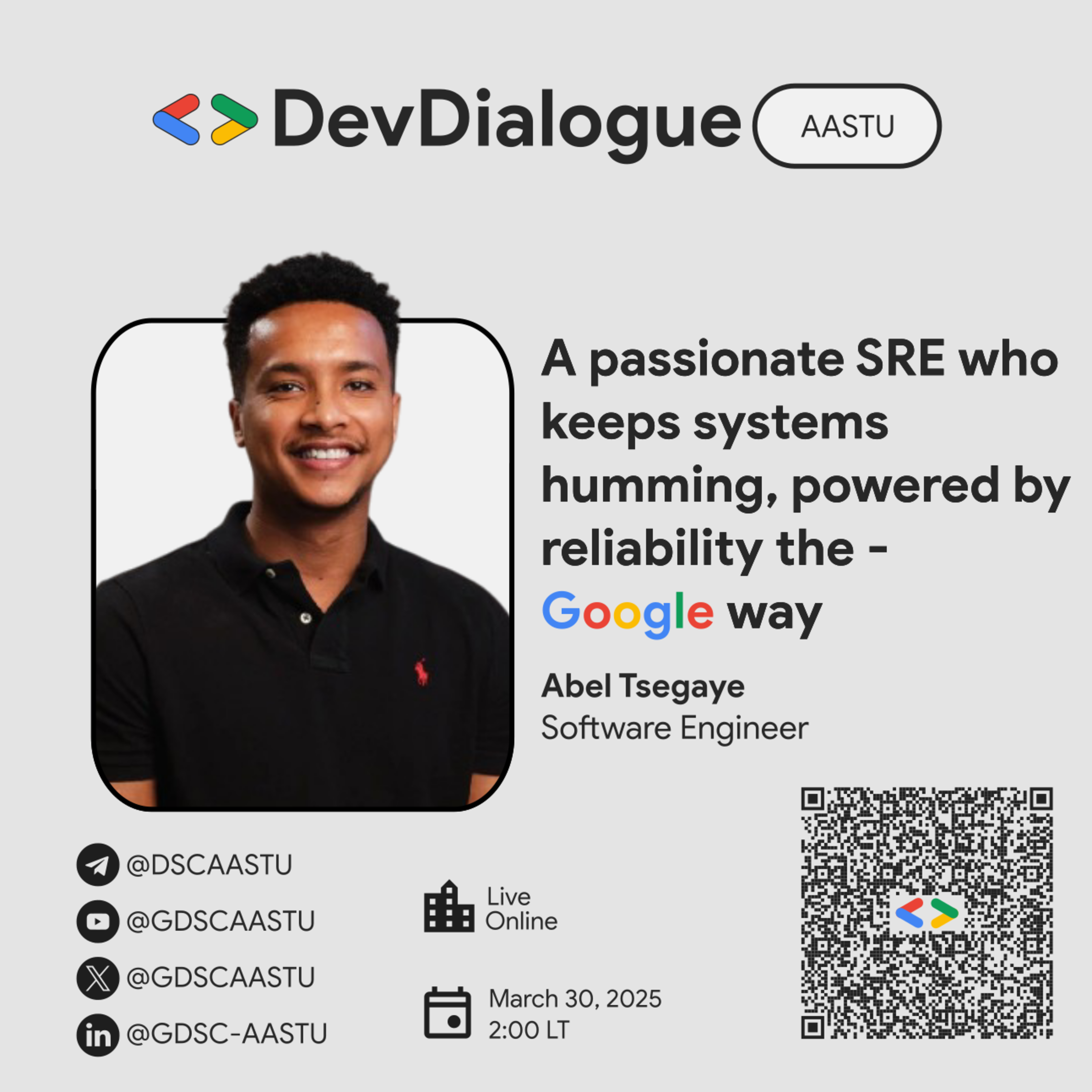See 🌍 Cracking the Code: From Ethiopia to Google – Dev Dialogue with ...