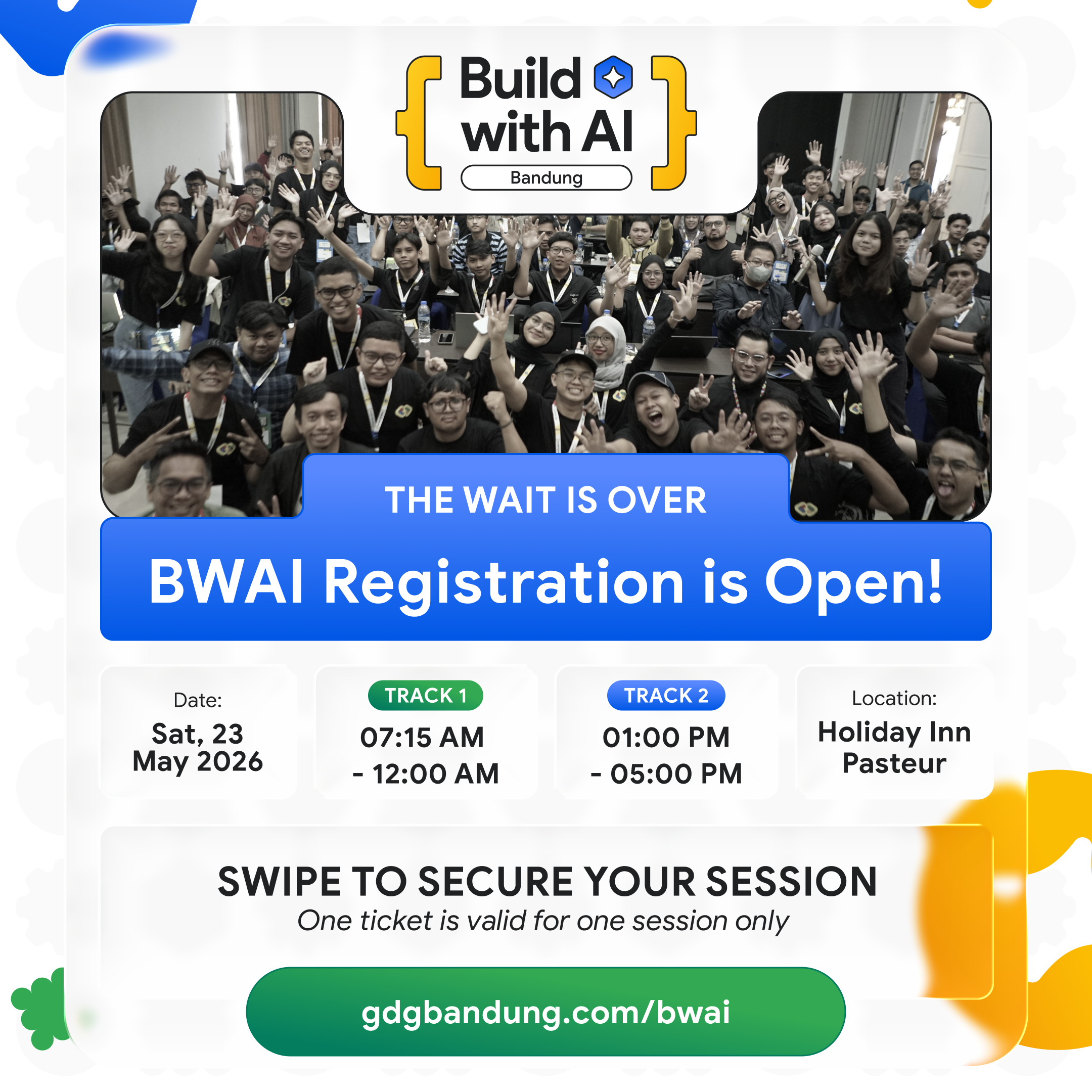 Get ready for Build with AI Bandung 2026! 🚀✨