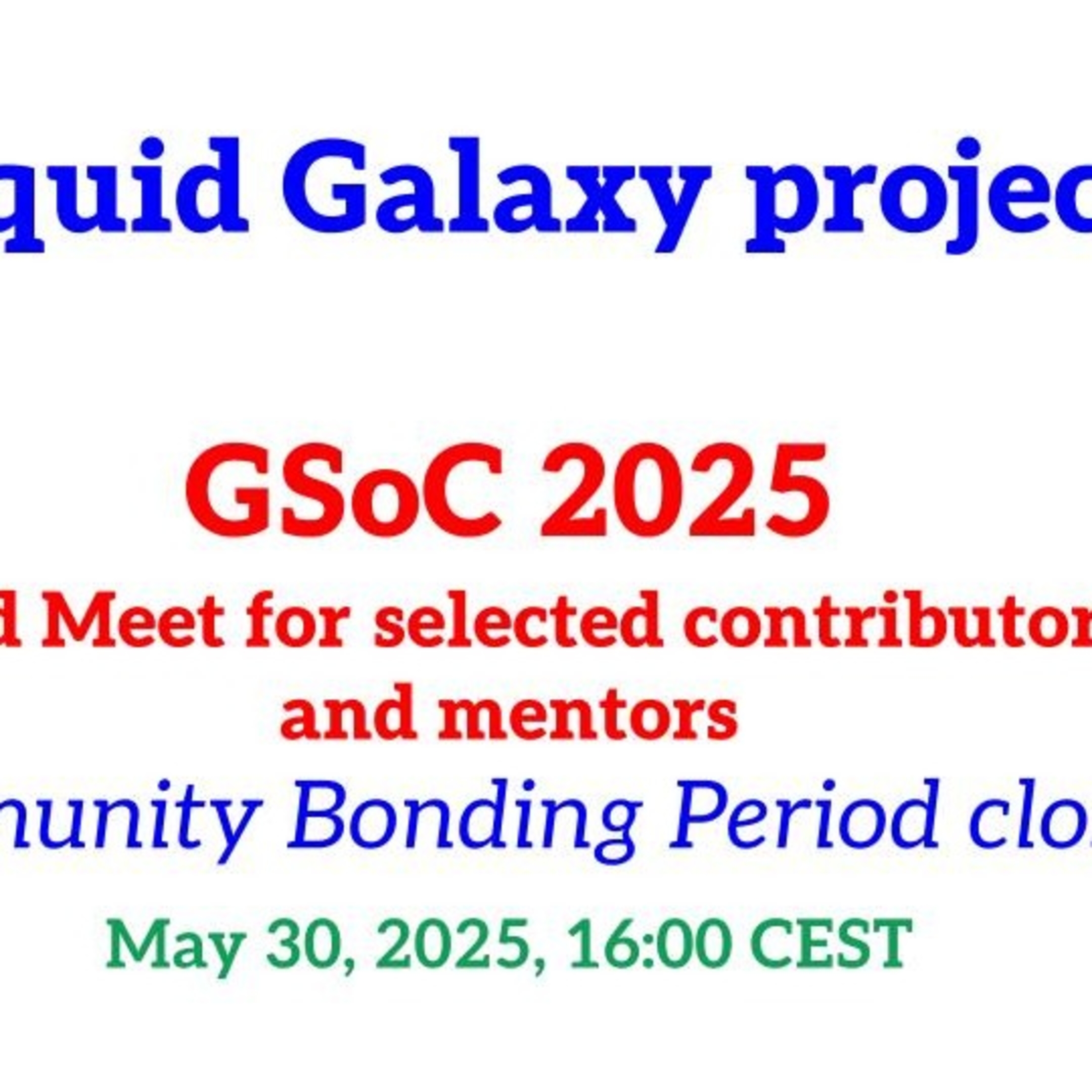 See GSoC 2025 2nd Meet for selected contributors and mentors Community ...