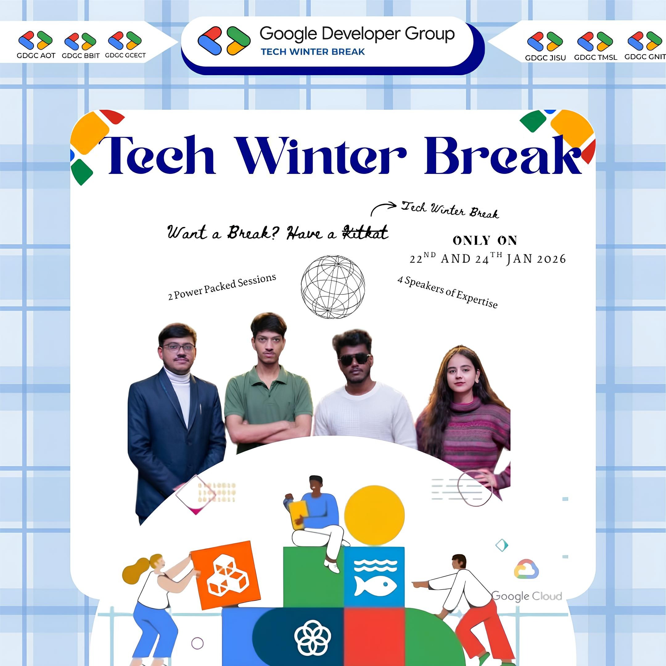 See Tech Winter Break Co-Host - 2026 at Google Developer Groups GDG on ...