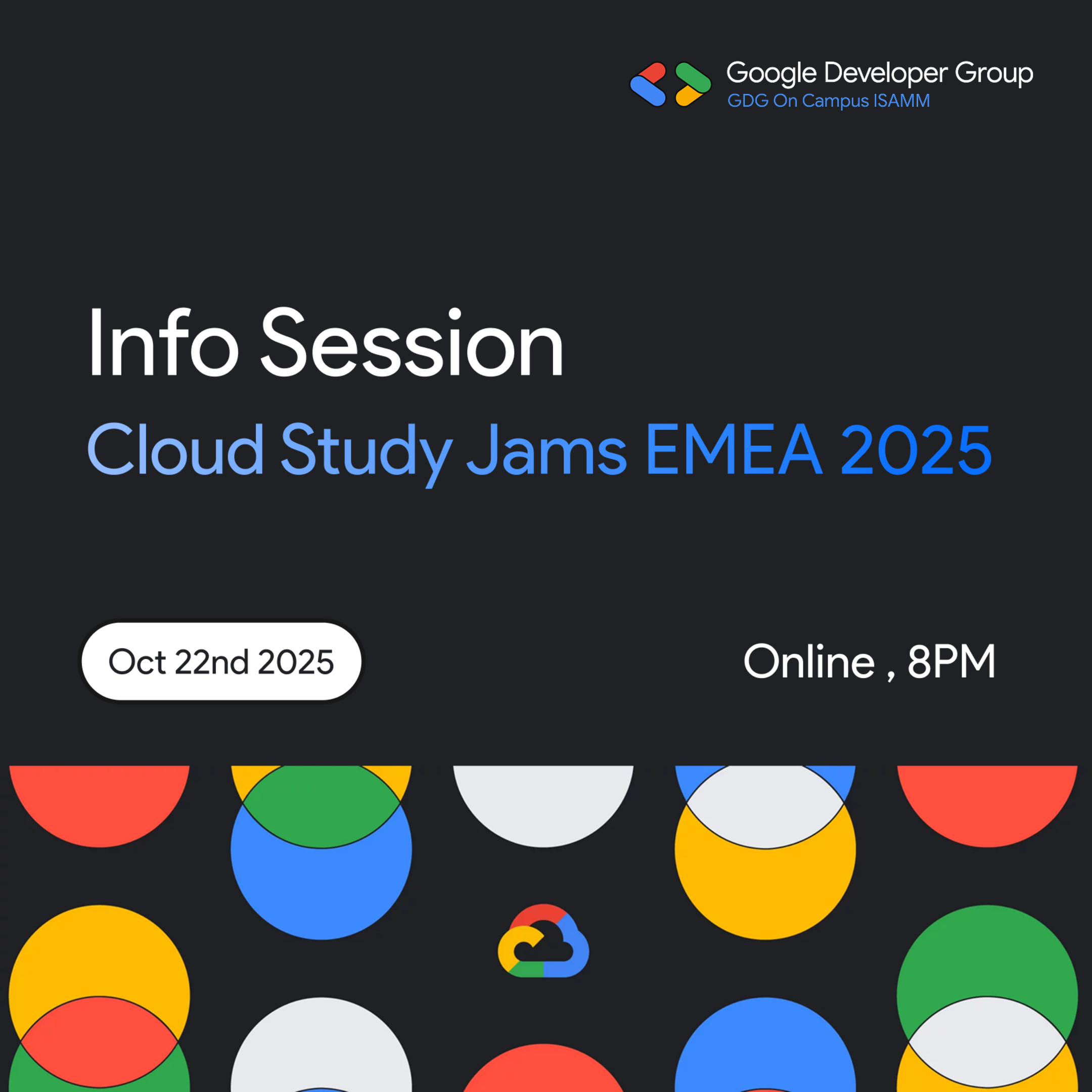 See Infosession : Cloud Study Jams EMEA 2025 at Google Developer Groups ...