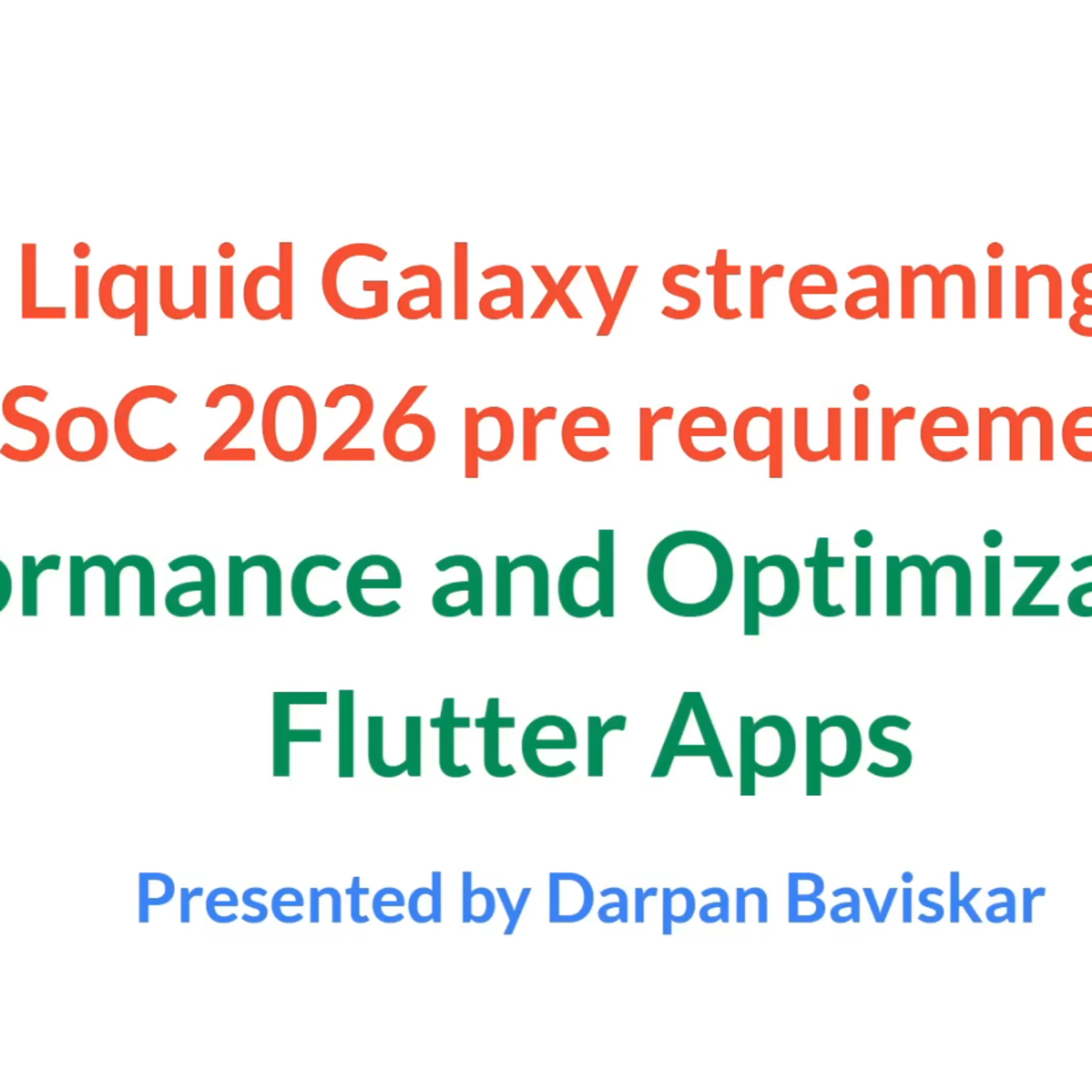 See Performance and Optimization in Flutter Apps Task 3 Darpan GSOC2026 ...