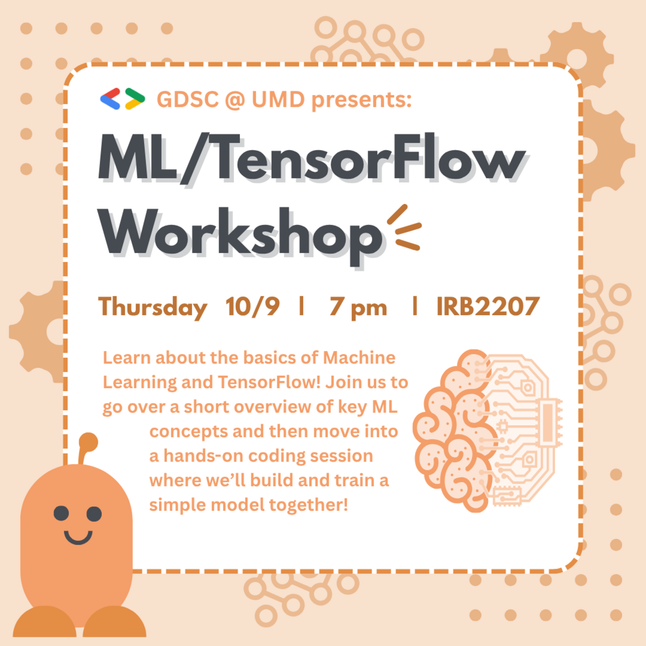 See ML/TensorFlow Workshop at Google Developer Groups GDG on Campus ...