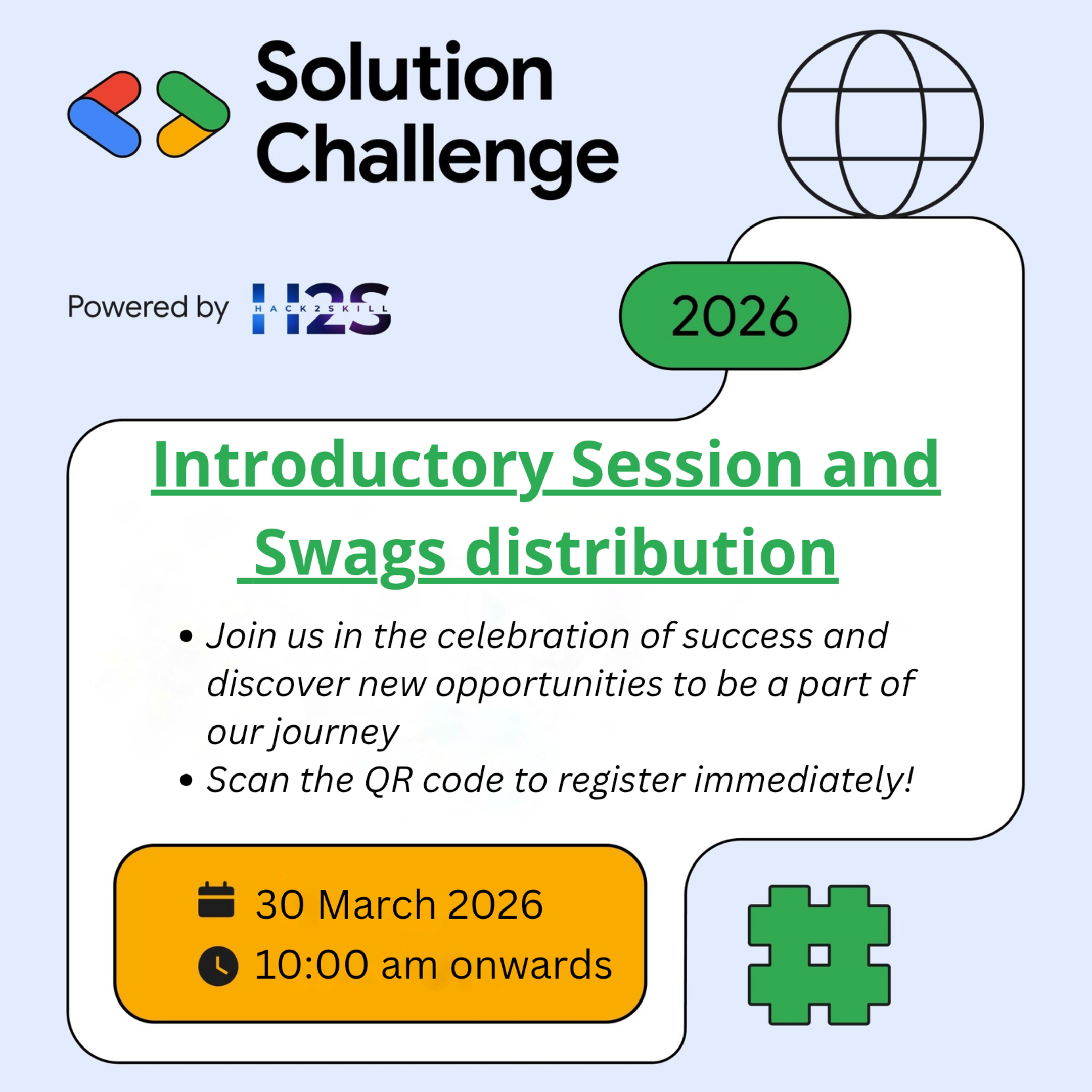 See Swag Distribution & Solution Challenge 2026 Kickoff at Google ...