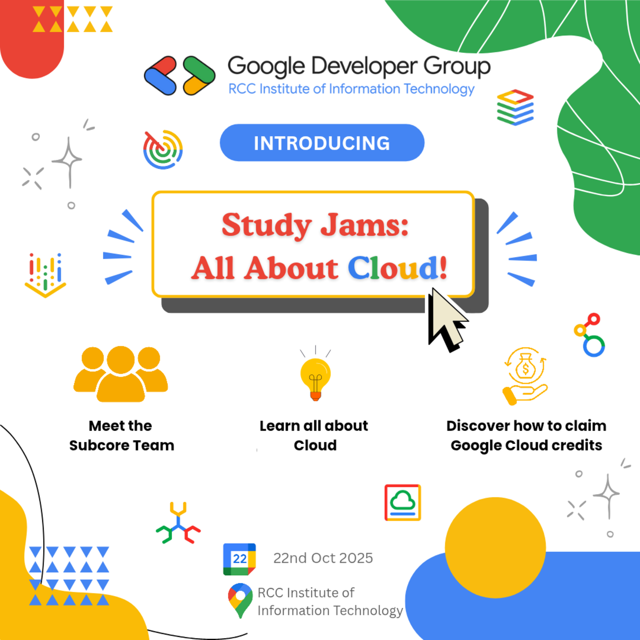 See Study Jams: All About Cloud at Google Developer Groups GDG on ...