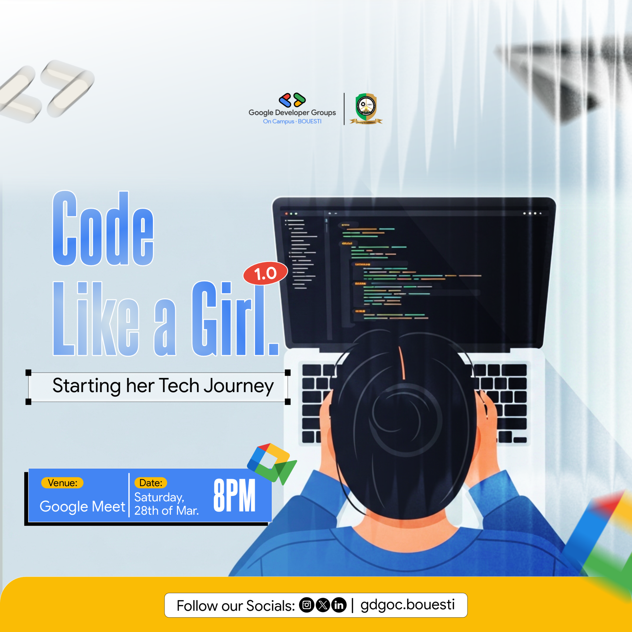 See Code like a girl series: Starting her tech journey. at Google ...