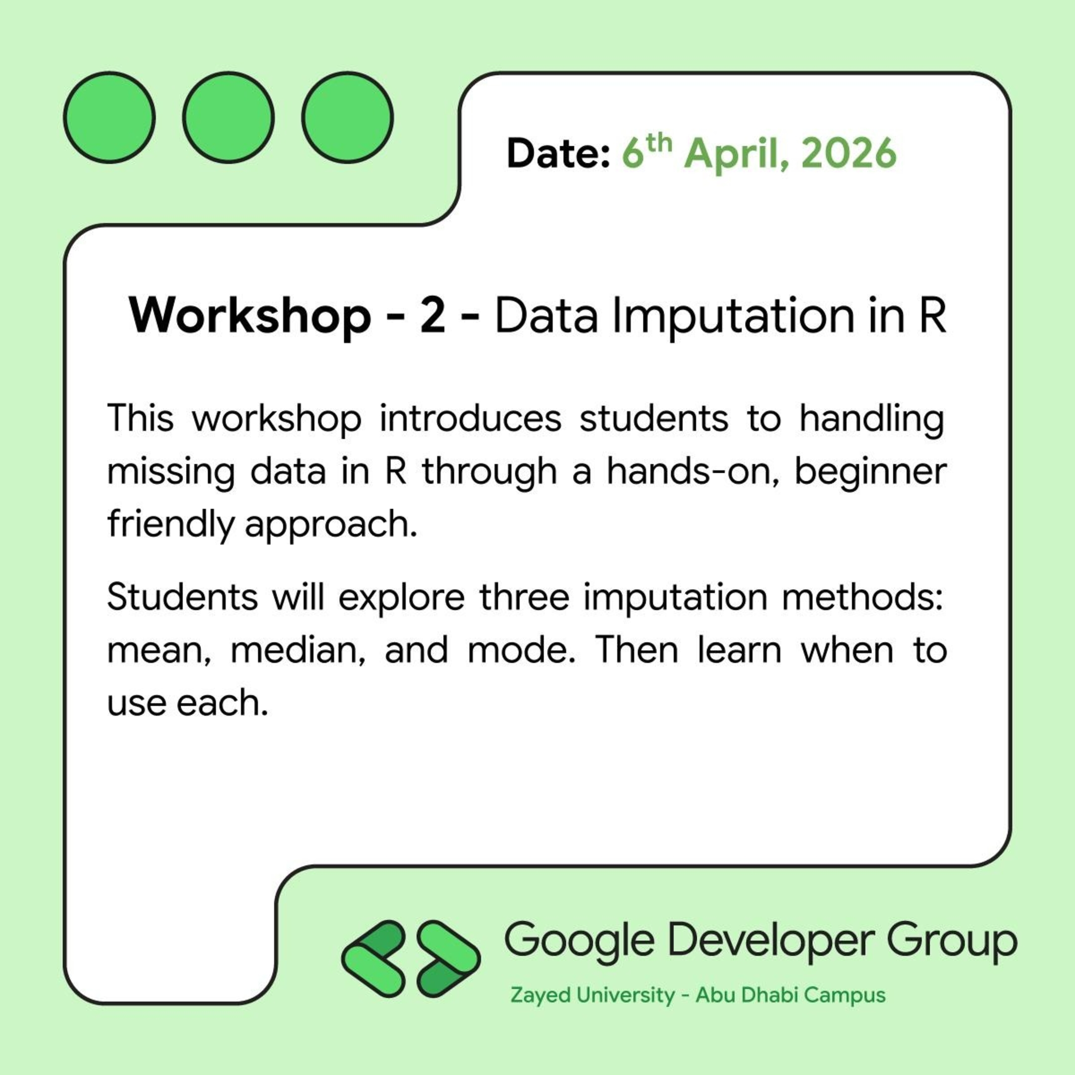 See Workshop 2: Data Imputation in R – Unleash Your Data Power! at ...