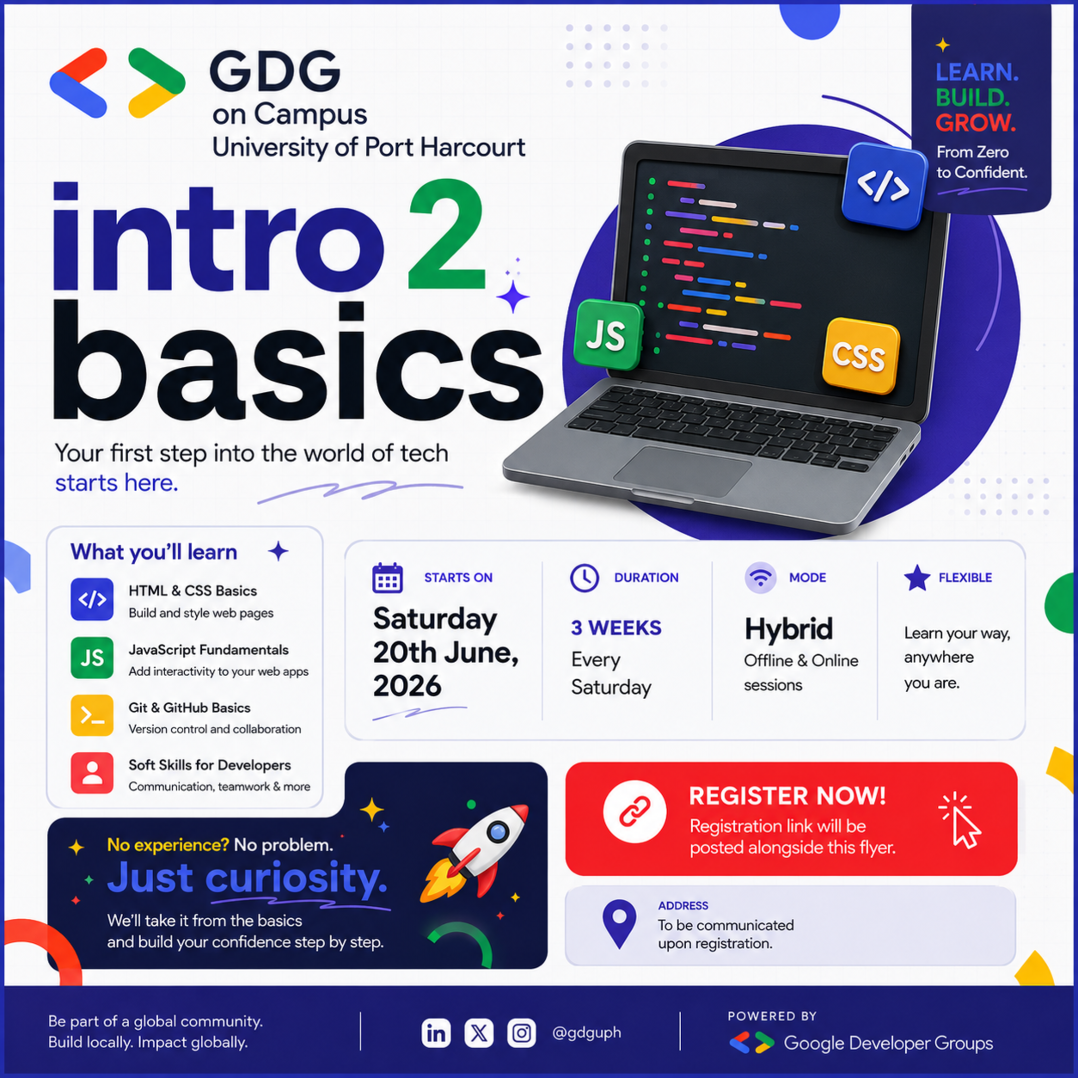 See Intro to Basics: Kickstart Your Tech Journey! at Google Developer ...