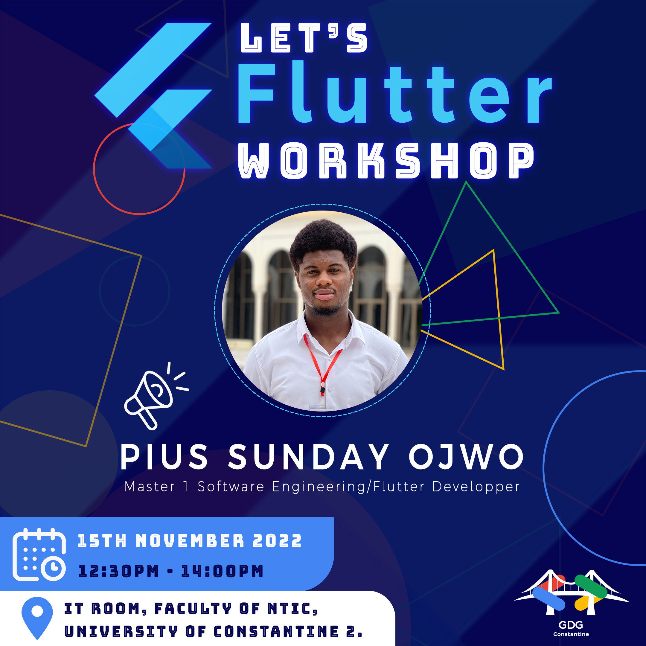 See LET'S FLUTTER WORKSHOP at Google Developer Groups GDG Constantine