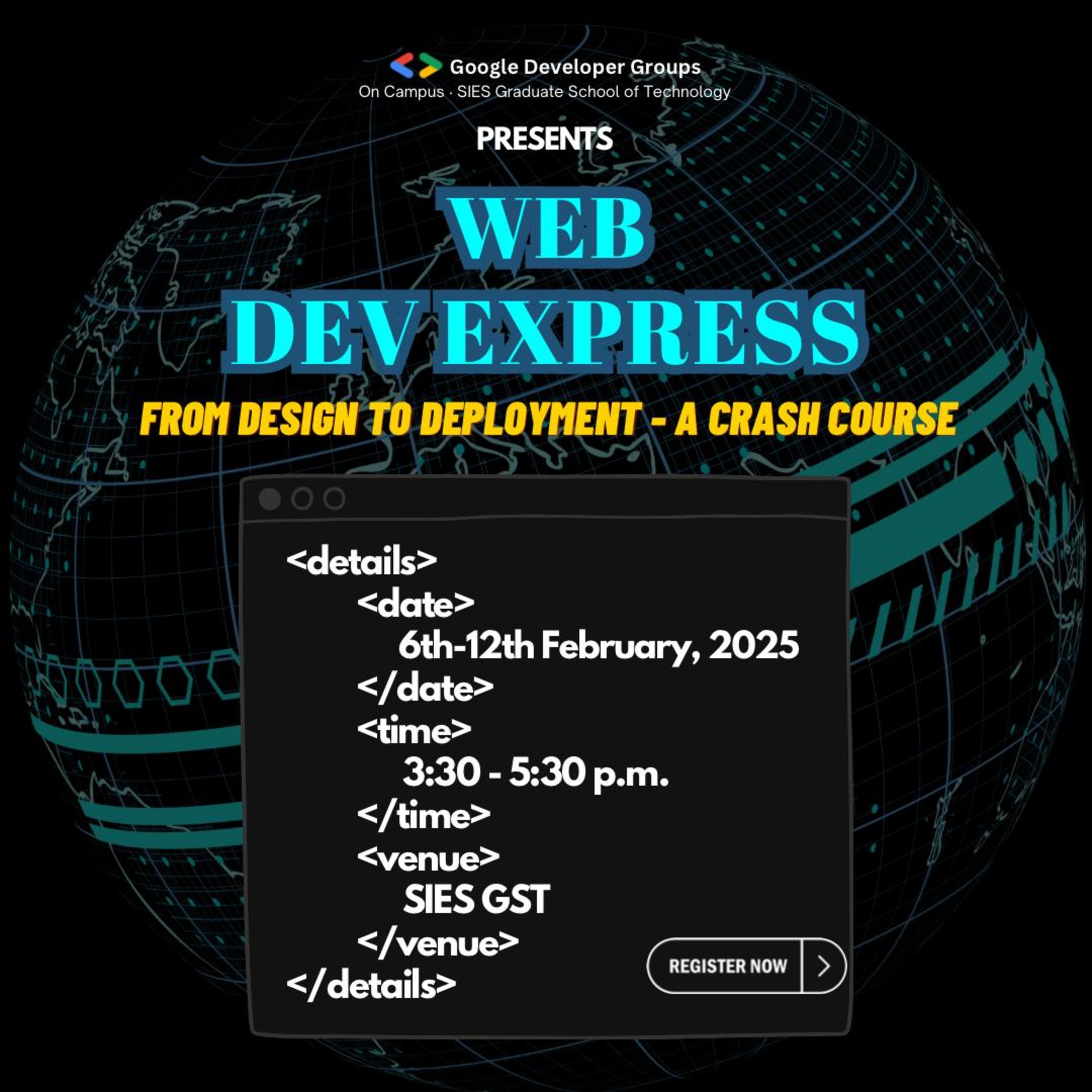 See Web Dev Express at Google Developer Groups GDG on Campus SIES ...