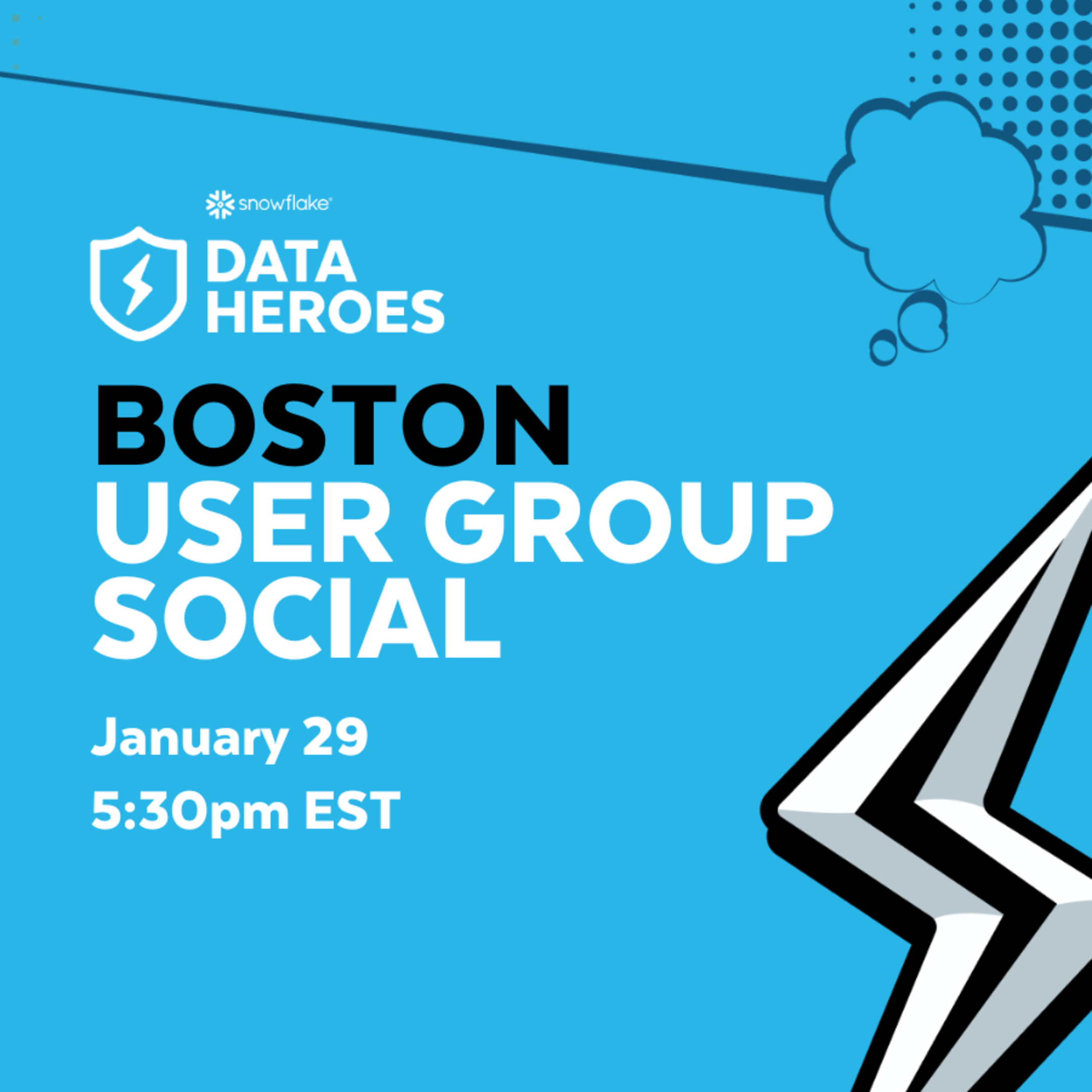 See Boston User Group Social at Snowflake User Groups Boston