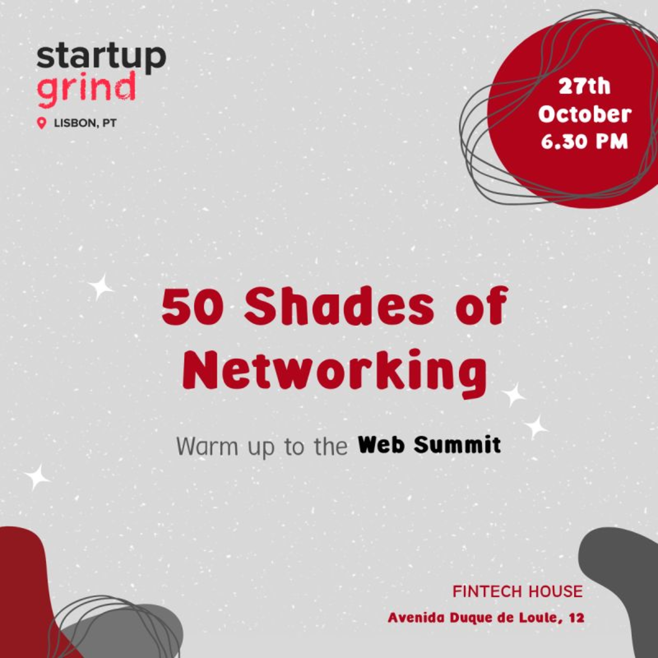 See 50 Shades of Networking at Startup Grind Lisbon