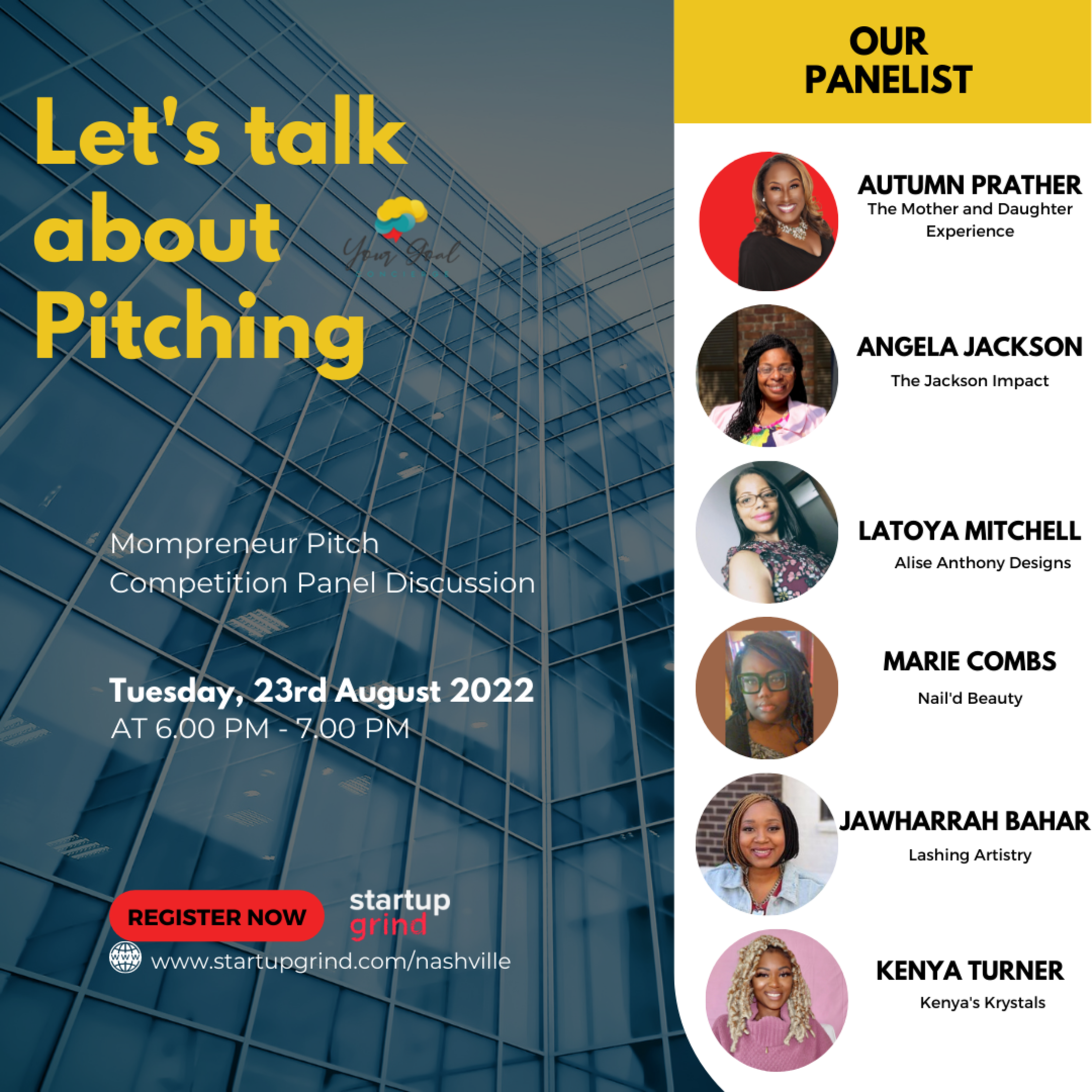 See Mompreneur Pitch Competition Panel Discussion at Startup Grind ...