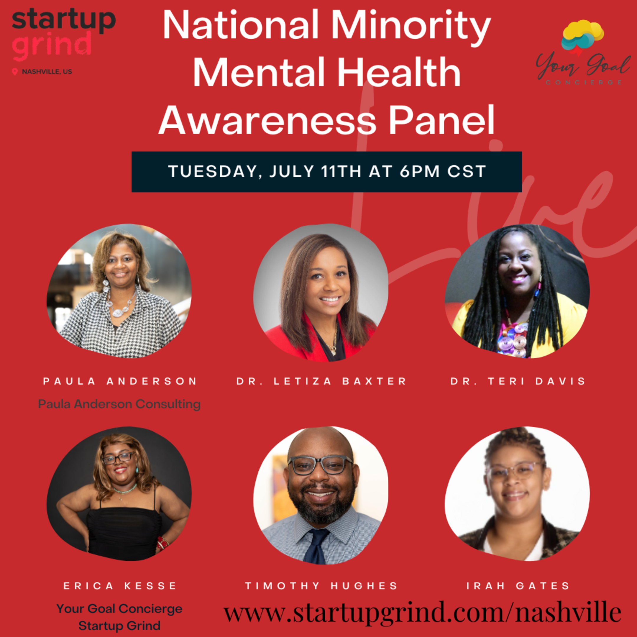See National Minority Mental Health Awareness Panel at Startup Grind