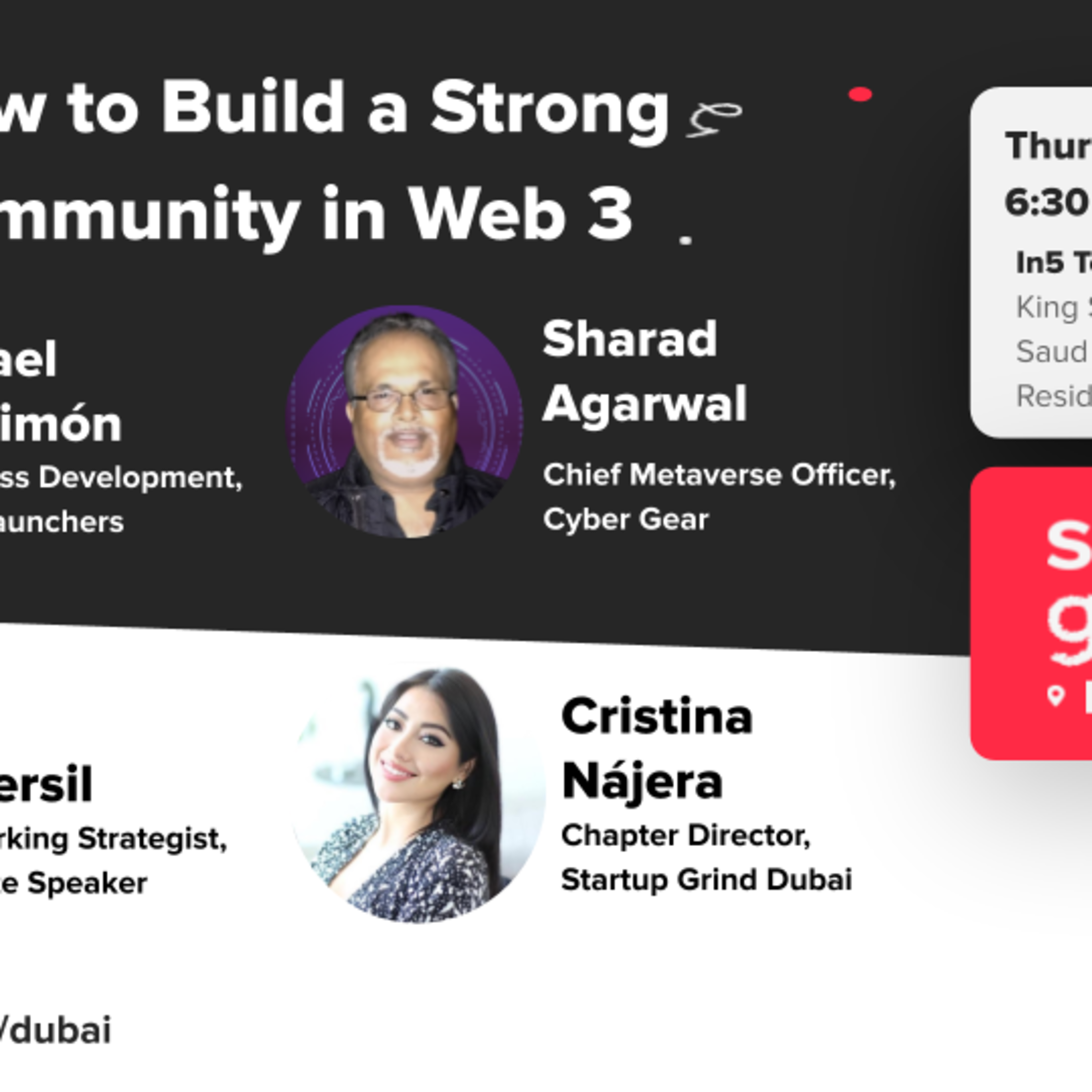See How to Build a Strong Community in Web 3 at Startup Grind Dubai