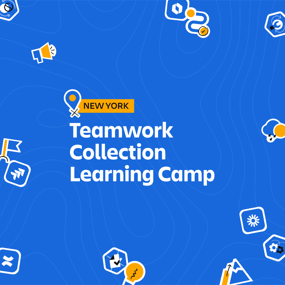 New York City Teamwork Collection Learning Camp 2026 — Atlassian event banner