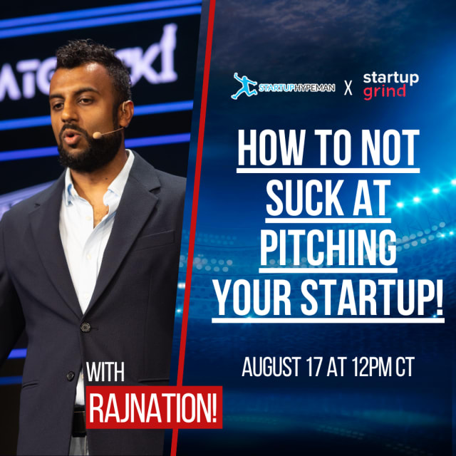 How to NOT Suck at Pitching Your Startup! [Free Webinar]