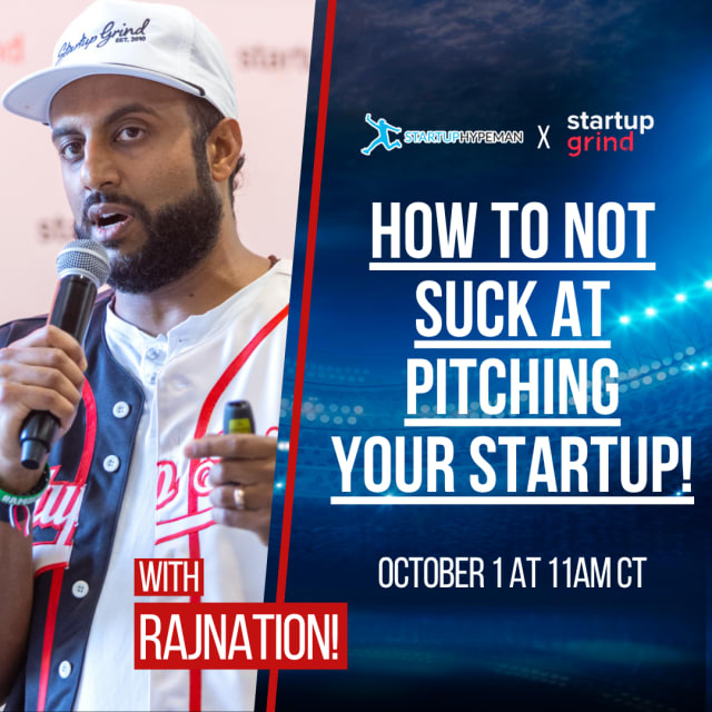How to NOT Suck at Pitching Your Startup! [Free Webinar]