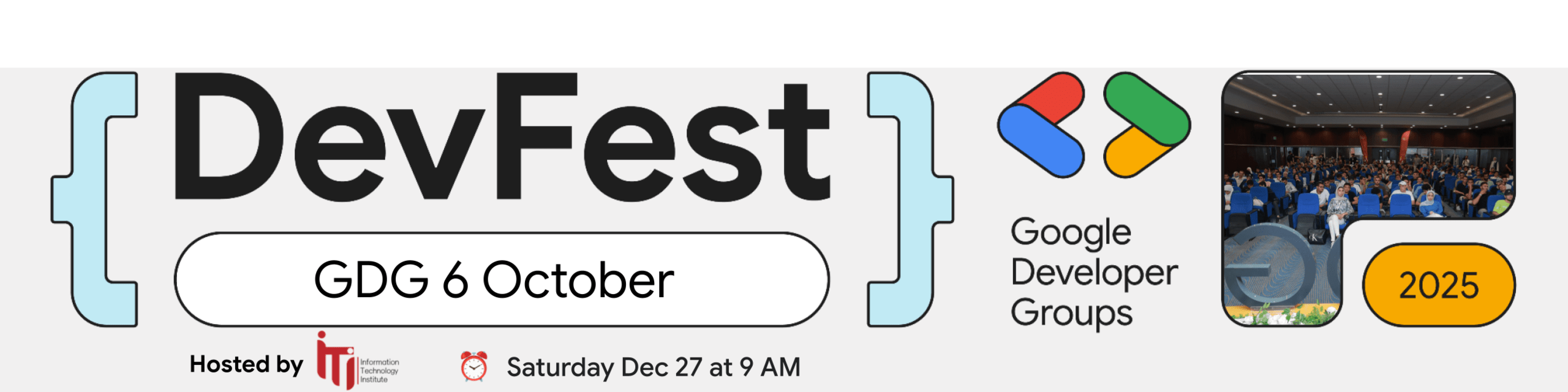 See DevFest'25 at Google Developer Groups GDG 6 October