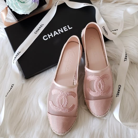 chanel espadrilles mesh