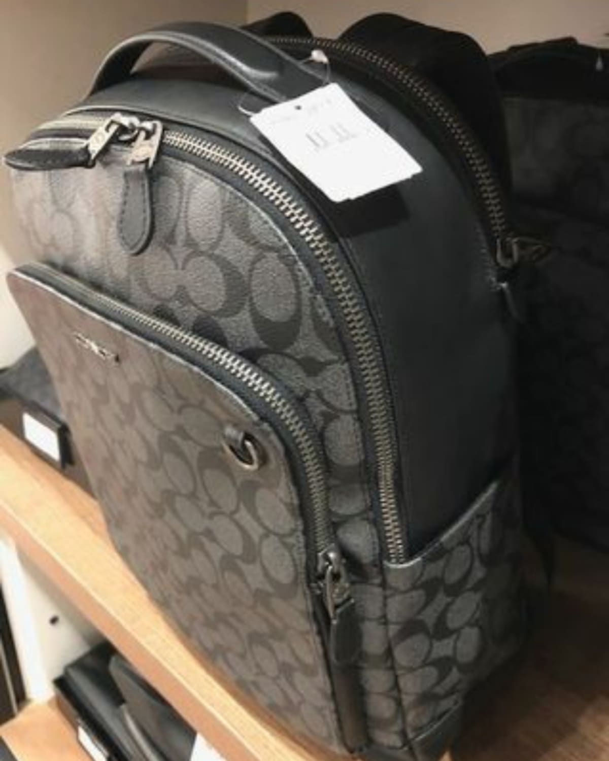 graham backpack in colorblock signature canvas