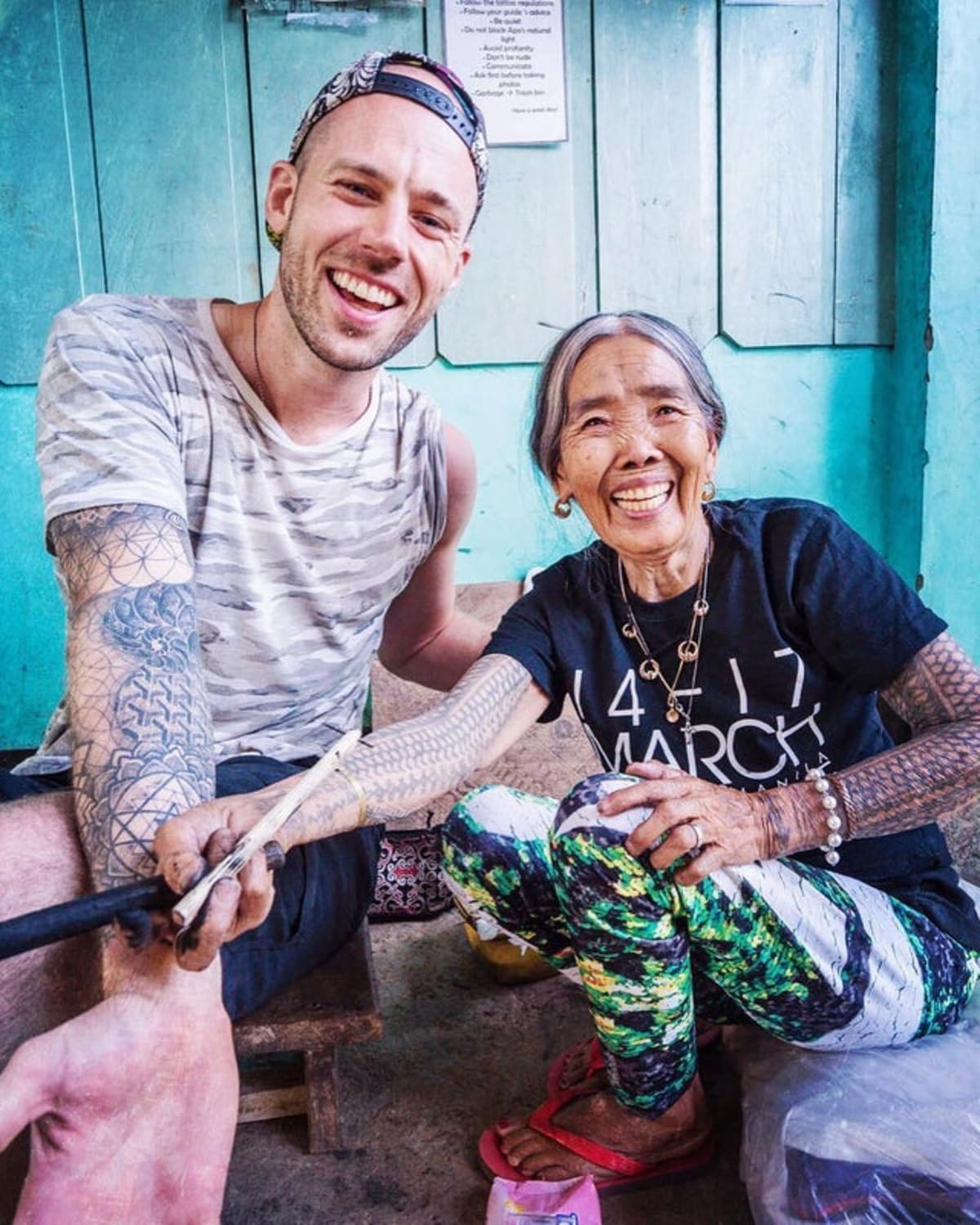 I met this 104 year old Tattoo Artist backpacking ... I met this 104 year old Tattoo Artist backpacking ...