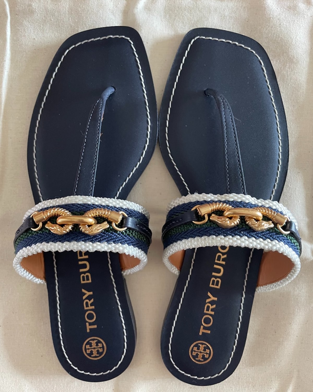 I bought sandals from my favorite brand, Tory Burch. I'm glad that ...