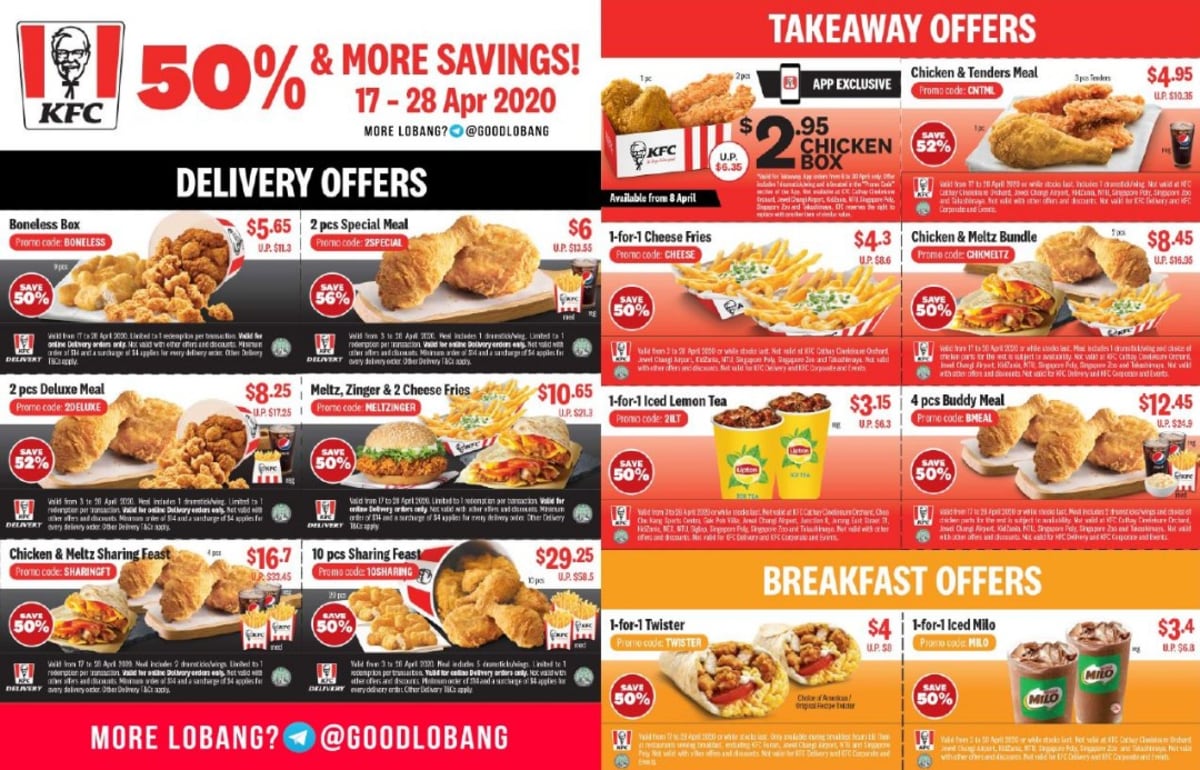 Food Deals of the day 17 APR