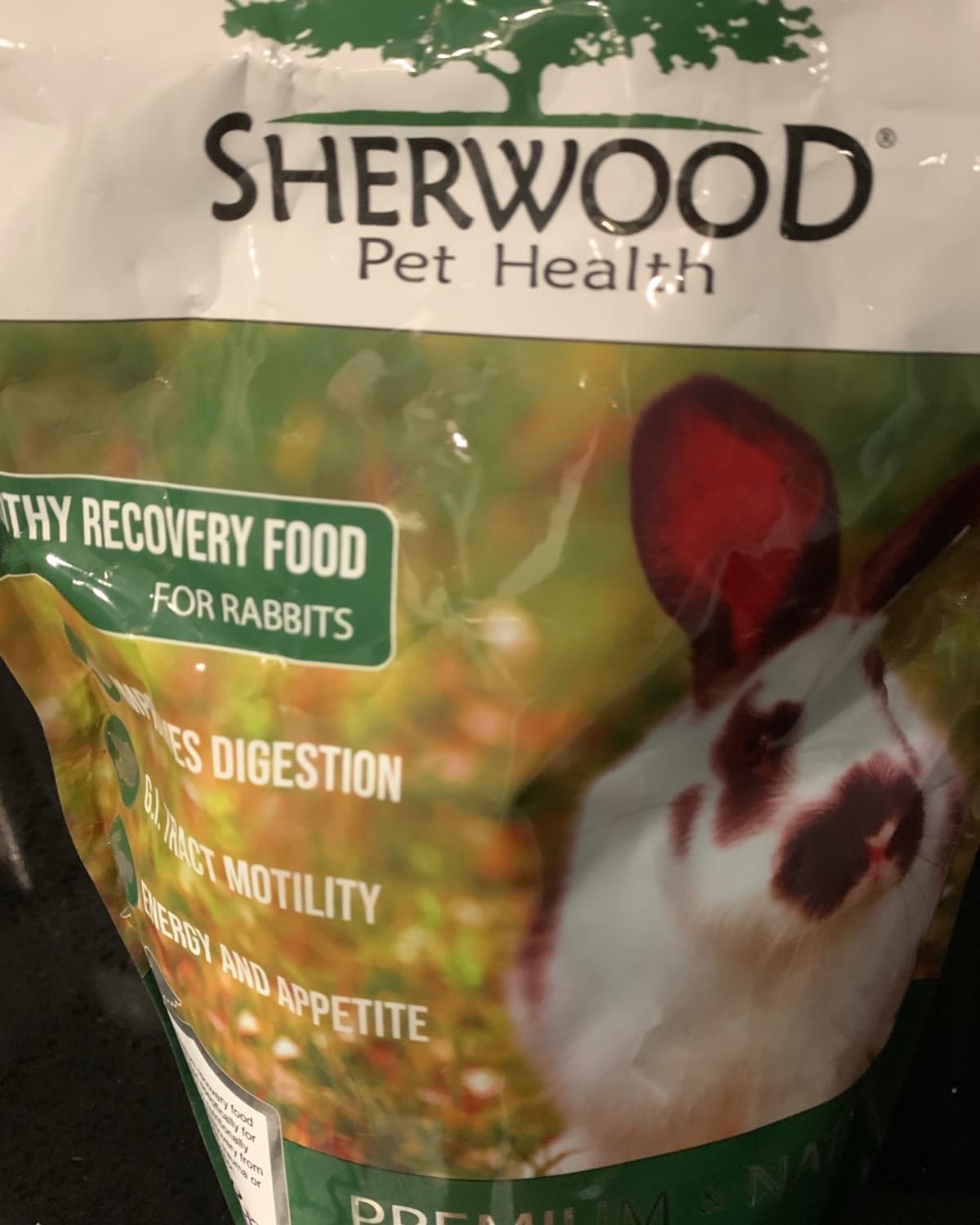 Ordered rabbit recovery food for Sherwood Pet Health. My rabbit was