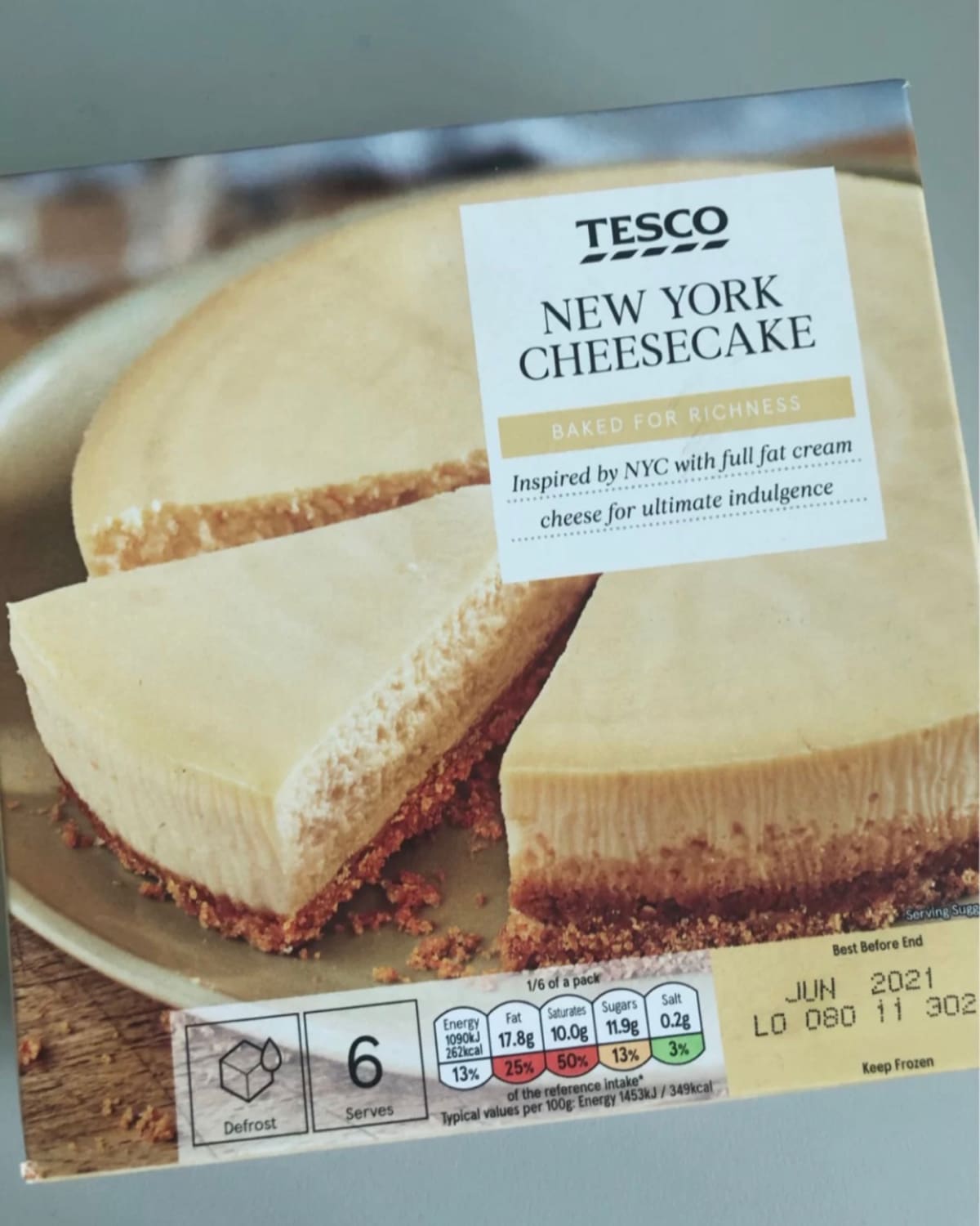 Tesco New York Cheesecake