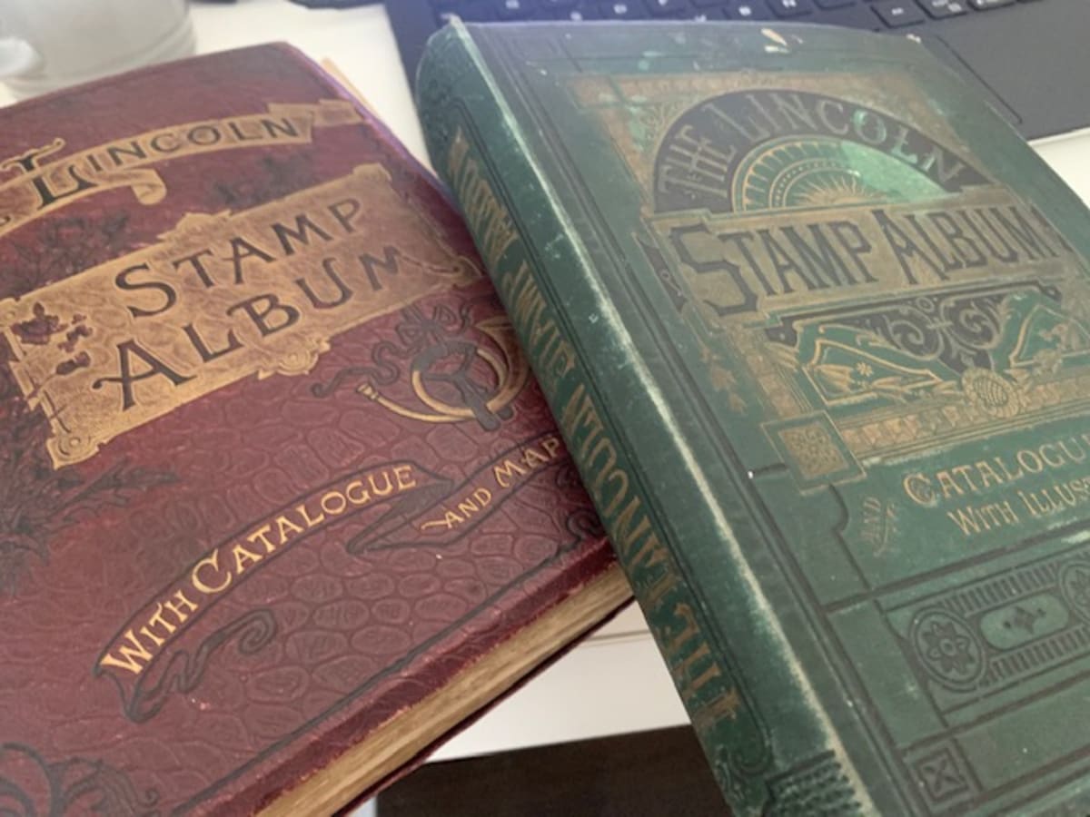 Shipped 120 Years Old Stamp Album And In One Piece