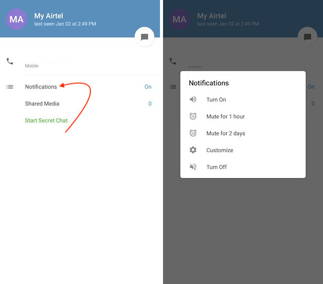 28 Trik Telegram Keren Yang Harus Anda Ketahui 20 1. Turn Off Notifications for Individual Contacts 2b jypzlr