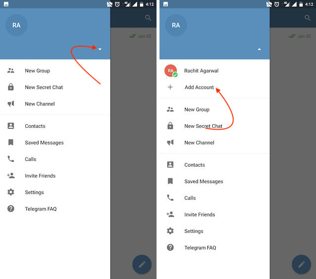 28 Trik Telegram Keren Yang Harus Anda Ketahui 23 3. Add Multiple Accounts b tbut0u