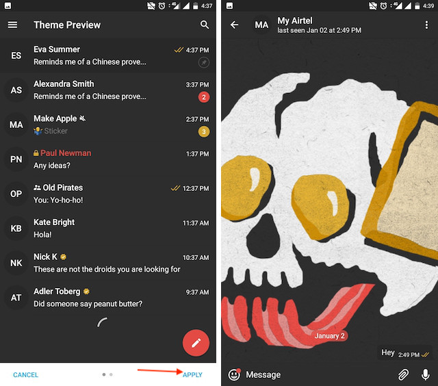 28 Trik Telegram Keren Yang Harus Anda Ketahui 28 4. Custom Theme Your Telegram 5b lsjq86