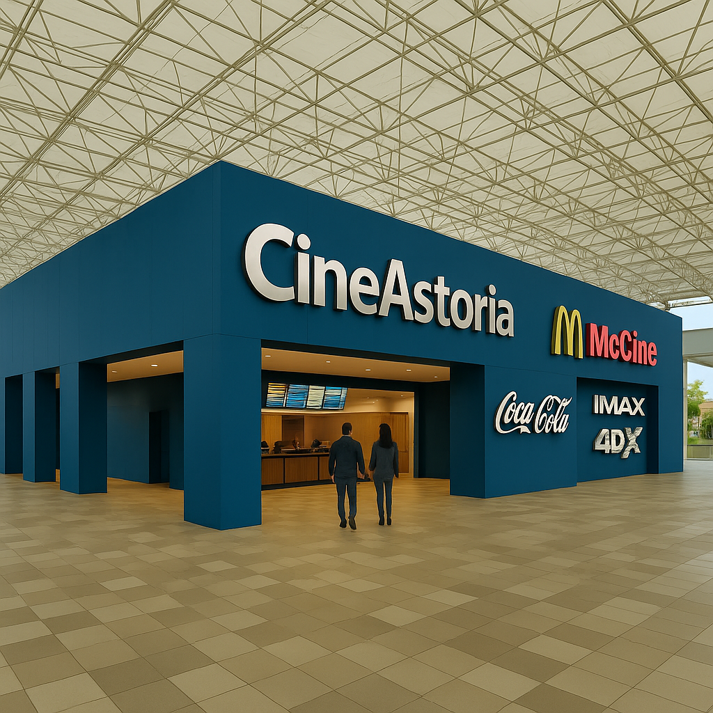 Render Impactante Sala IMAX Cine Astoria