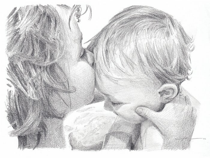 Mike Theuer - Family Portraits Gallery | Family Drawings & Paintings