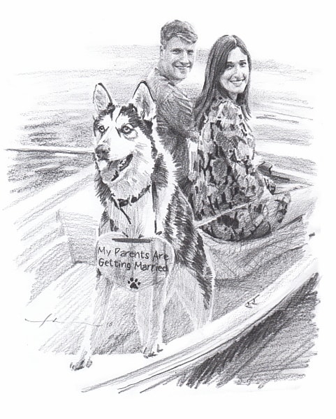 https://res.cloudinary.com/static-media/image/upload/q_auto:best,f_auto,e_improve:9/e_vibrance:10/dog_and_couple_engaged_pencil_portrait_mike_theuer.jpg