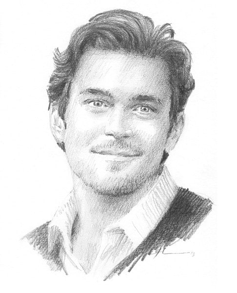 book character 2 pencil drawing from a photo by portrait artist Mike Theuer