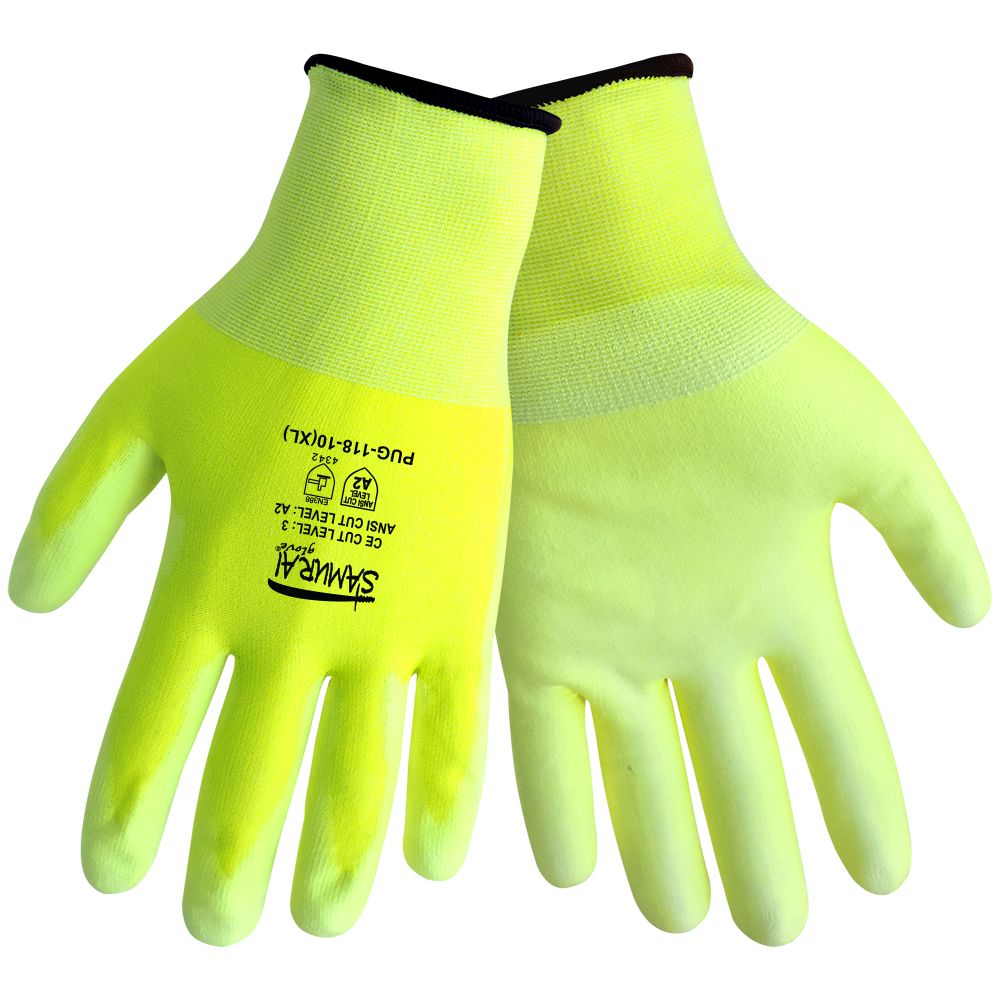 18-Gauge Seamless HPPE-Blended, ANSI A4 Cut Resistant Work Gloves