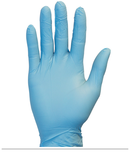 Hospeco Brands GNEP-SM-1 - Blue Exam Grade Nitrile Gloves, Class 1