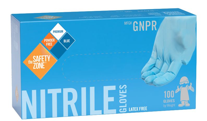 rero Super Nitrile Gloves Mサイズ 3000枚 Hospeco Brands GNPR-LG-1M - Blue Nitrile Gloves, Food Safe