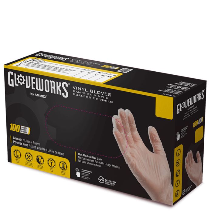 AMMEX IVPF46100 GlovePlus Industrial Grade Powder Free Vinyl
